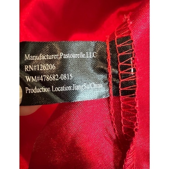 NWOT George red velvet and layered tulle formal lined dress in toddler size 4T - Picture 8 of 8